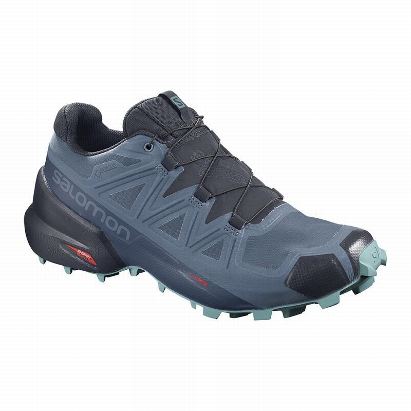 Buty Do Biegania W Terenie Damskie Salomon SPEEDCROSS 5 GORE-TEX - Niebieskie / Granatowe - Polska (